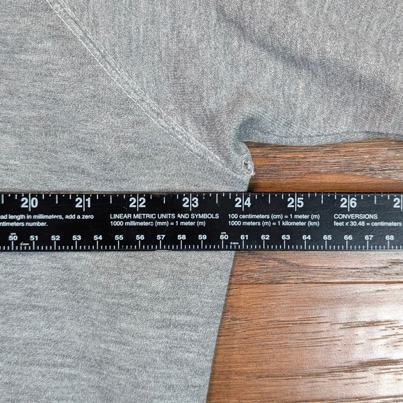 Vintage Levis Raglan Sweatshirt XL 24x24 Heather Gray Tricolor Logo Patch - Picture 7 of 13